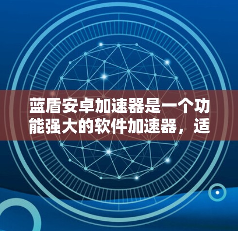 蓝盾安卓加速器是一个功能强大的软件加速器，适合提升手机性能的人群使用。以下是对蓝盾安卓加速器的详细介绍