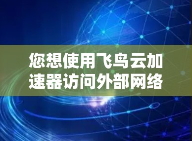 您想使用飞鸟云加速器访问外部网络，通常需要按照以下步骤操作