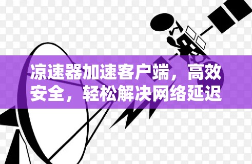 凉速器加速客户端，高效安全，轻松解决网络延迟问题