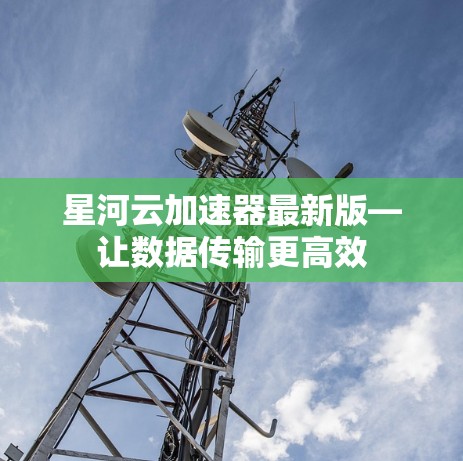 星河云加速器最新版—让数据传输更高效