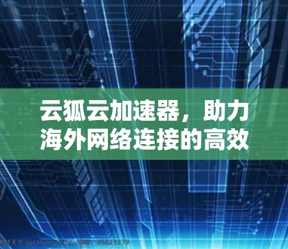云狐云加速器，助力海外网络连接的高效解决方案