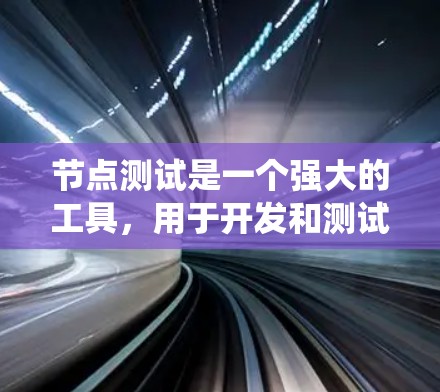 节点测试是一个强大的工具，用于开发和测试应用。以下是一个系统性的学习路径，帮助你理解和掌握节点测试