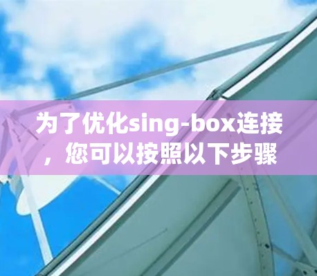 为了优化sing-box连接，您可以按照以下步骤进行