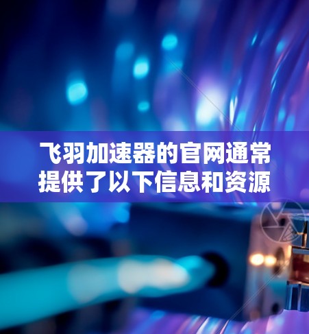 飞羽加速器的官网通常提供了以下信息和资源